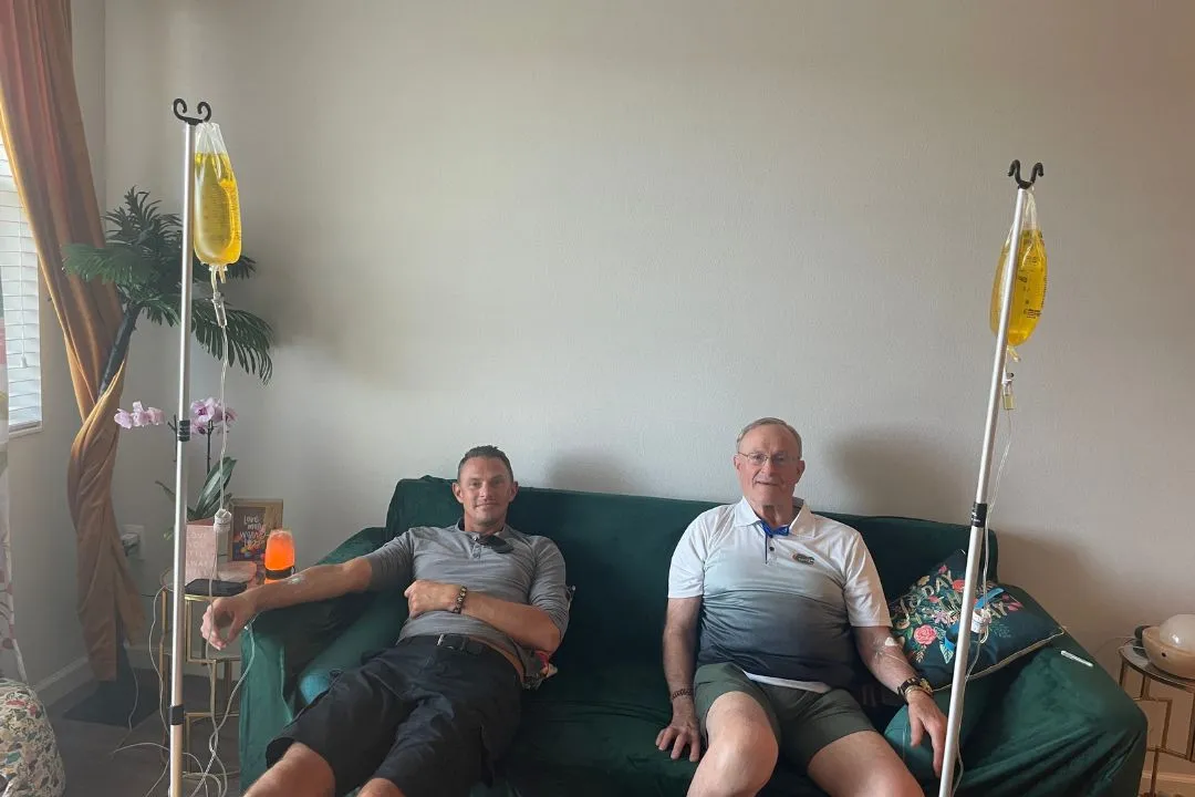 how long does it take to lose water weight from iv fluids